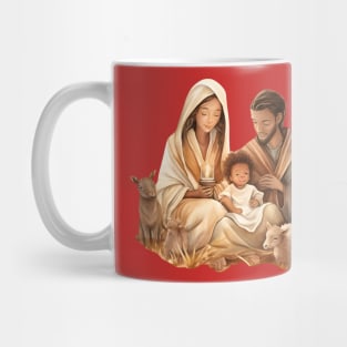 Watercolor Nativity Scene Mug